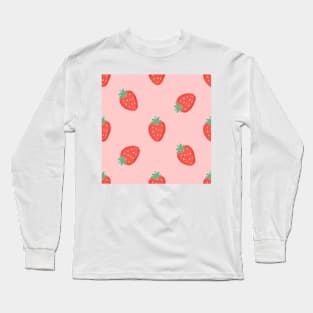 Nana anime strawberry pattern Long Sleeve T-Shirt